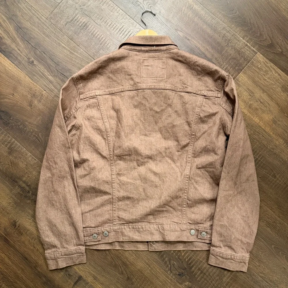 Levi's Men's Large NWT Brown Acid Wash Type 3 Trucker Denim Jacket
